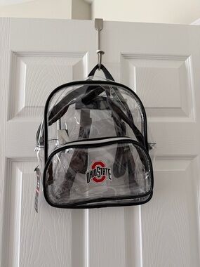 Clear Ohio State Logo Mini Backpack - Black Trim